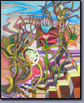 Science Fiction Art: James Homer Brown:  Paintings of robots, scary aliens and more. Member of the Image and Arts Council of Troy Michigan